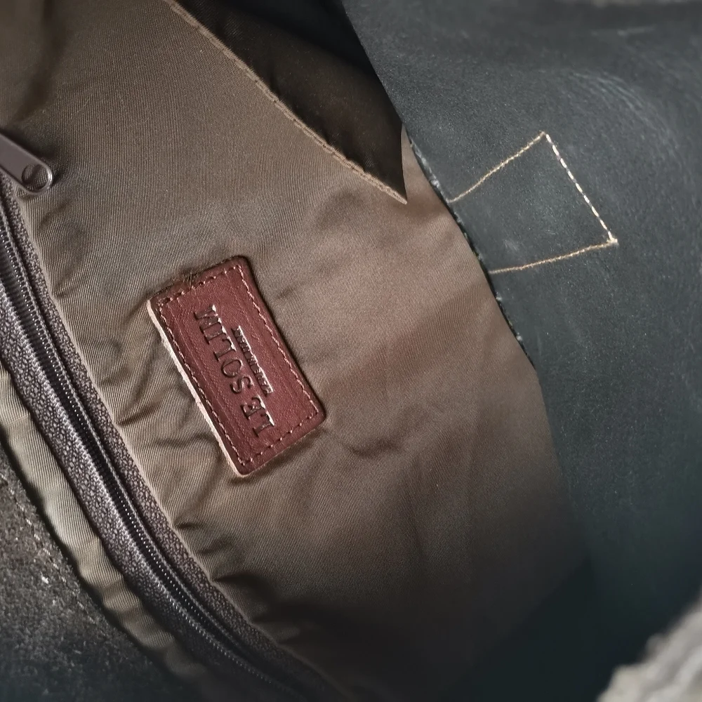 Le Solim Vintage Suede Bucket Bag - Italy Made - Picture 3 of 6